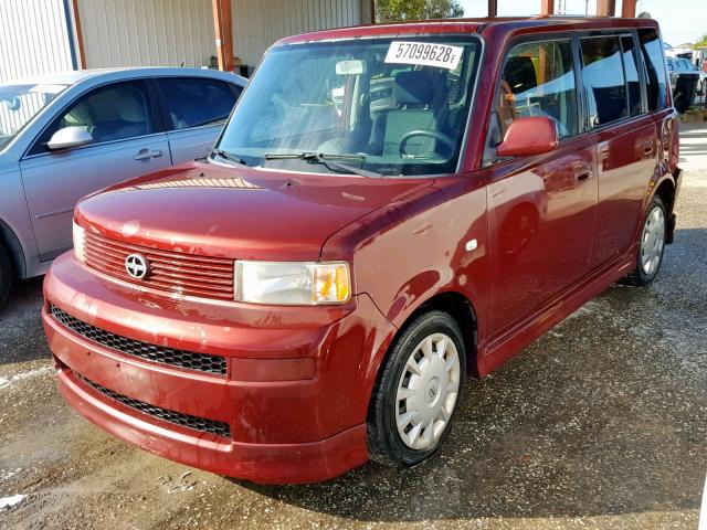 JTLKT324564096716 - 2006 TOYOTA SCION XB Бордовый фото 2