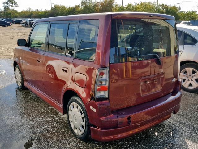 JTLKT324564096716 - 2006 TOYOTA SCION XB Бордовый фото 3