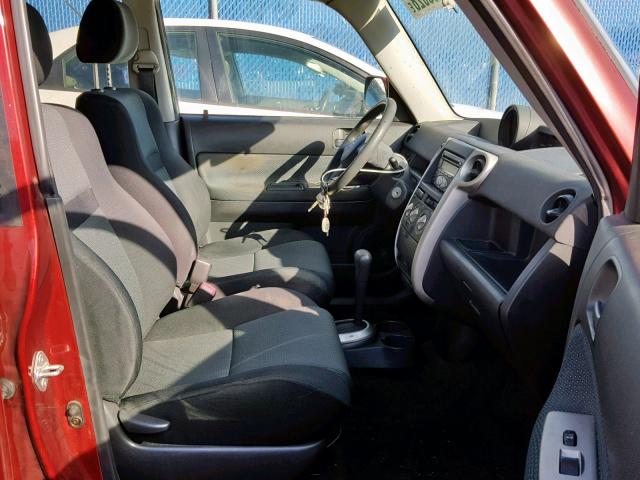 JTLKT324564096716 - 2006 TOYOTA SCION XB Бордовый фото 5