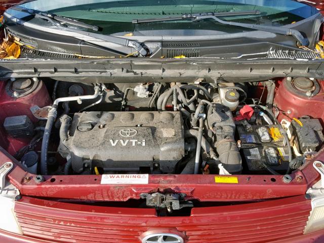JTLKT324564096716 - 2006 TOYOTA SCION XB Бордовый фото 7