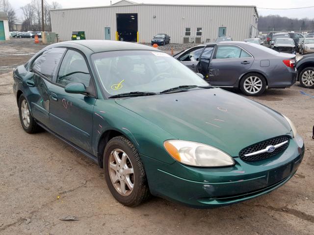 1FAFP55U4YA130535 - 2000 FORD TAURUS SES GREEN photo 1