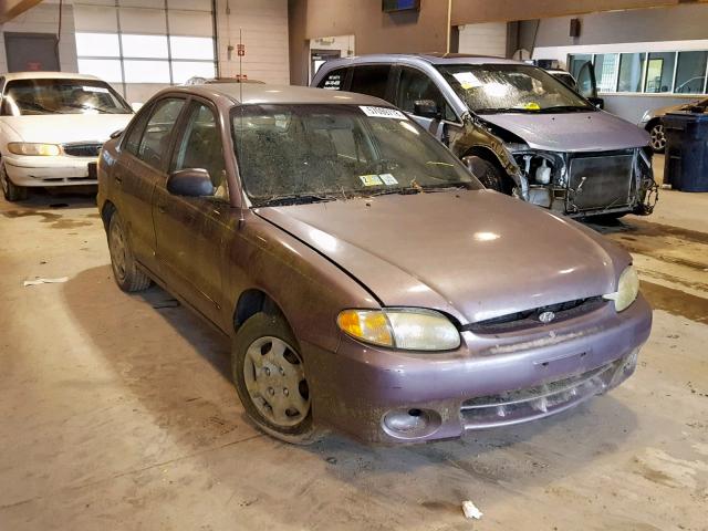 KMHVF24N1WU509338 - 1998 HYUNDAI ACCENT GL PURPLE photo 1