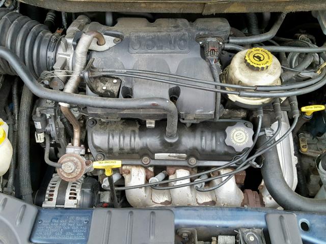 1B4GP45321B195753 - 2001 DODGE CARAVAN SP BLUE photo 7