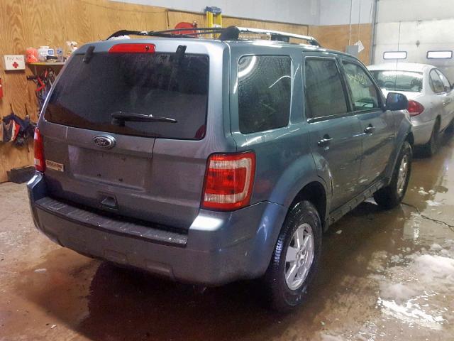 1FMCU0D75AKC74482 - 2010 FORD ESCAPE XLT BLUE photo 4