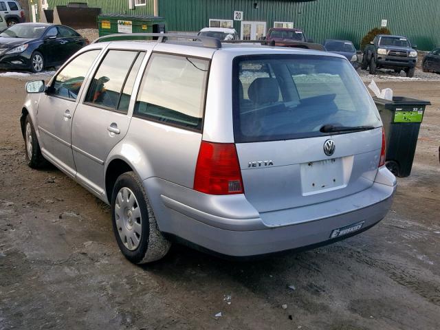 WVWRK61J03W595896 - 2003 VOLKSWAGEN JETTA GL SILVER photo 3