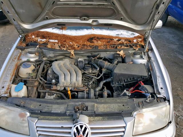 WVWRK61J03W595896 - 2003 VOLKSWAGEN JETTA GL SILVER photo 7