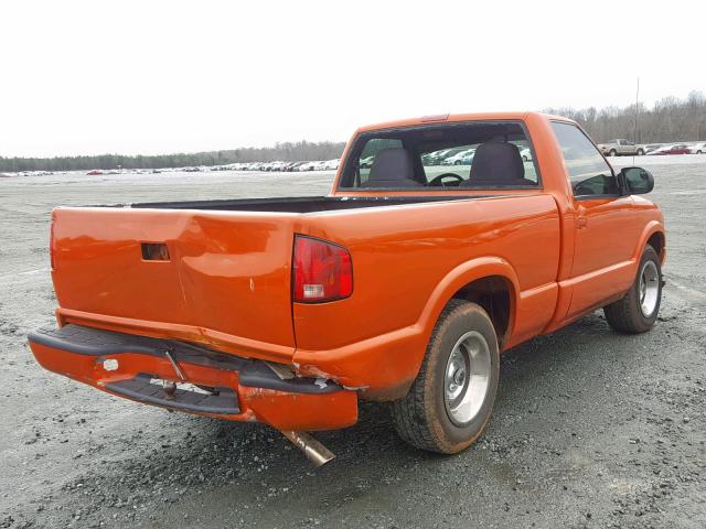 1GCCS14W518224198 - 2001 CHEVROLET S TRUCK S1 ORANGE photo 4