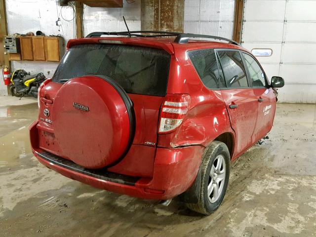 2T3BF33V59W011049 - 2009 TOYOTA RAV4 RED photo 4