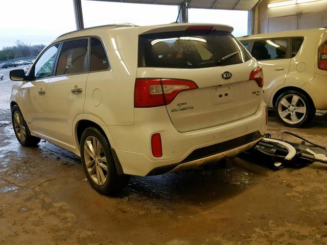 5XYKWDA76EG452482 - 2014 KIA SORENTO SX WHITE photo 3