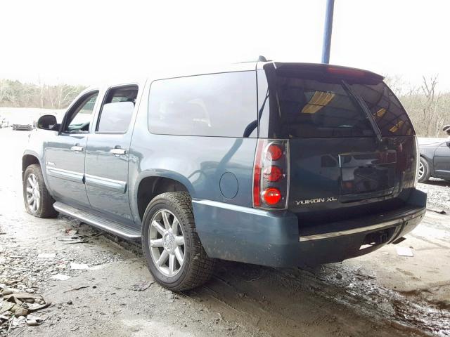 1GKFK66867J345238 - 2007 GMC YUKON XL D BLUE photo 3