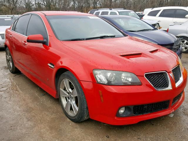 6G2EC57Y89L188159 - 2009 PONTIAC G8 GT RED photo 1