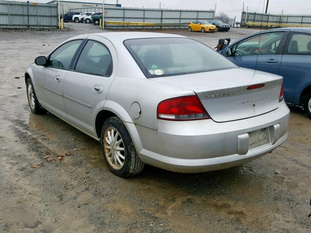 1C3EL46X12N222744 - 2002 CHRYSLER SEBRING LX SILVER photo 3