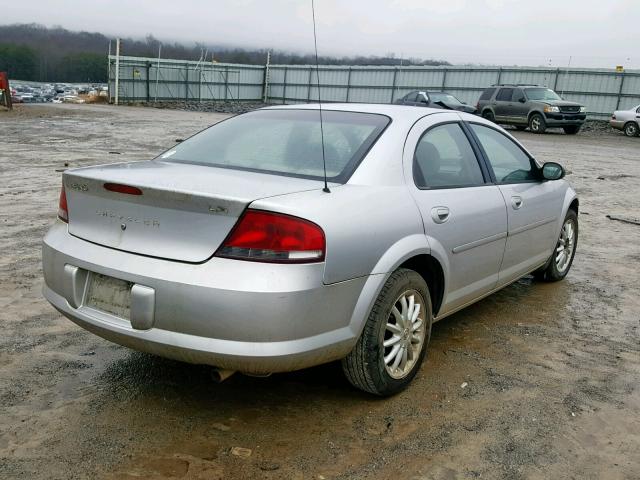 1C3EL46X12N222744 - 2002 CHRYSLER SEBRING LX SILVER photo 4