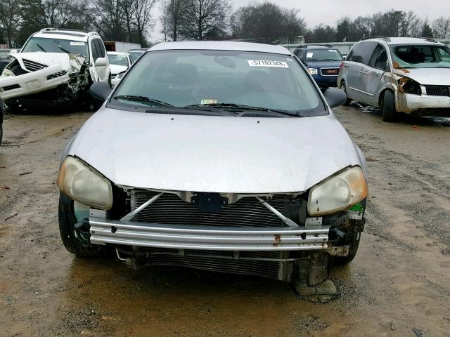 1C3EL46X12N222744 - 2002 CHRYSLER SEBRING LX SILVER photo 9