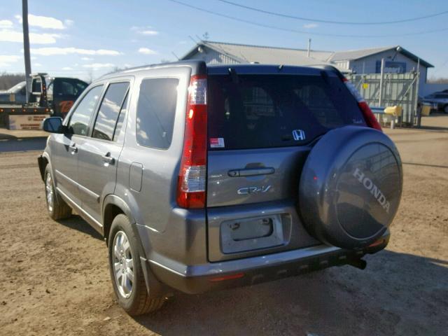 JHLRD78916C033106 - 2006 HONDA CR-V SE BLUE photo 3