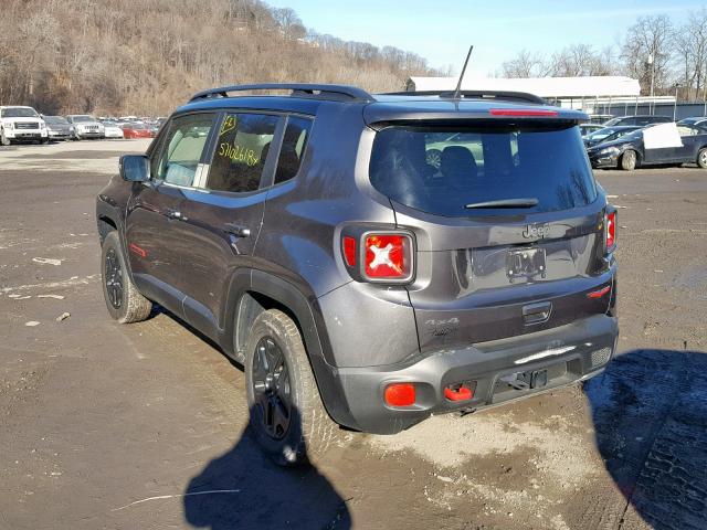 ZACCJBCBXJPG94680 - 2018 JEEP RENEGADE T GRAY photo 3