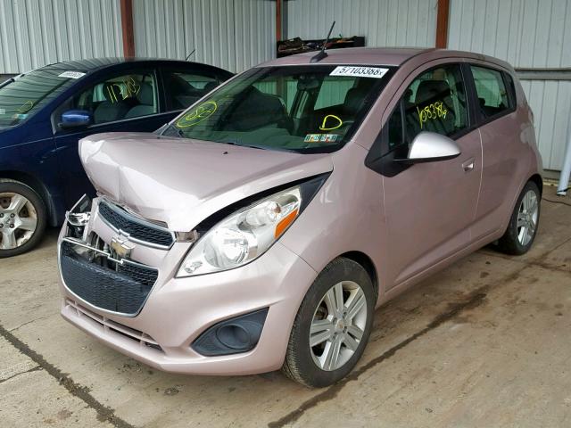 KL8CB6S96DC510937 - 2013 CHEVROLET SPARK LS PINK photo 2