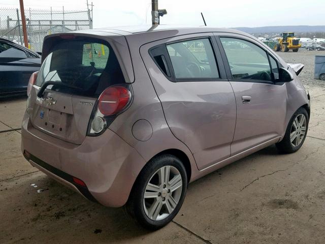 KL8CB6S96DC510937 - 2013 CHEVROLET SPARK LS PINK photo 4