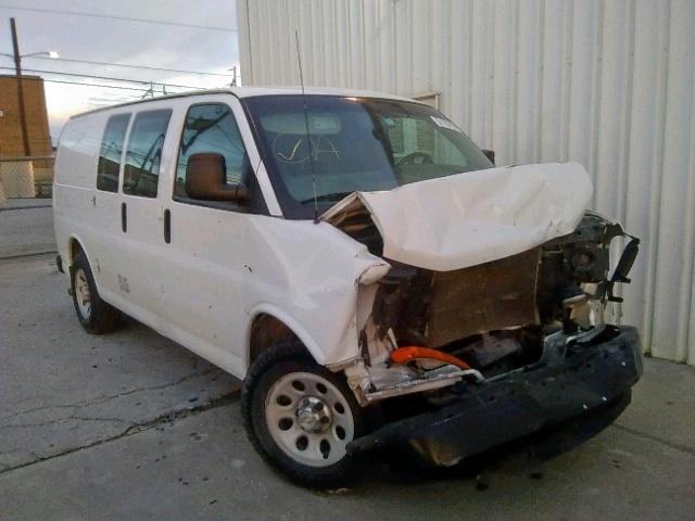 1GCSGAFX1E1163529 - 2014 CHEVROLET EXPRESS G1 WHITE photo 1