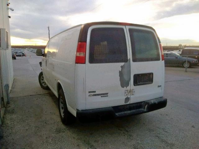 1GCSGAFX1E1163529 - 2014 CHEVROLET EXPRESS G1 WHITE photo 3