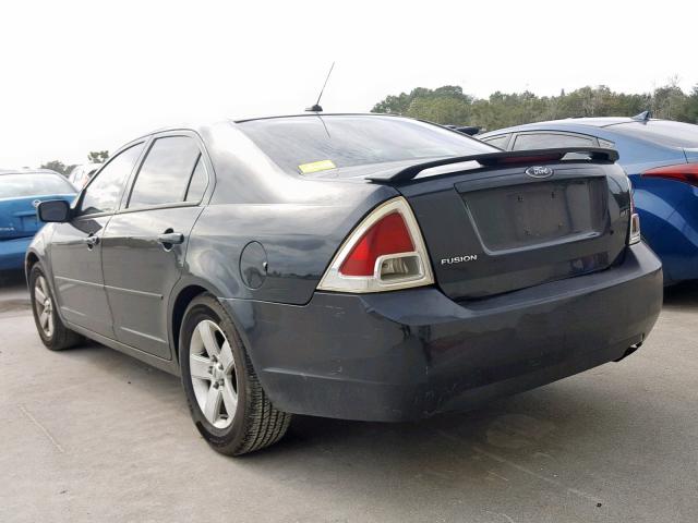 3FAHP06Z79R143938 - 2009 FORD FUSION S BLACK photo 3