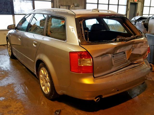 WAUVT58E04A167322 - 2004 AUDI A4 3.0 AVA GRAY photo 3