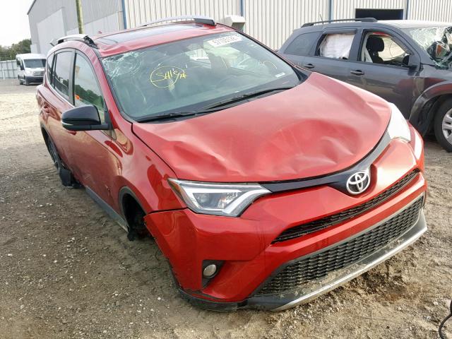 2T3NFREV7GW256865 - 2016 TOYOTA RAV4 SE RED photo 1