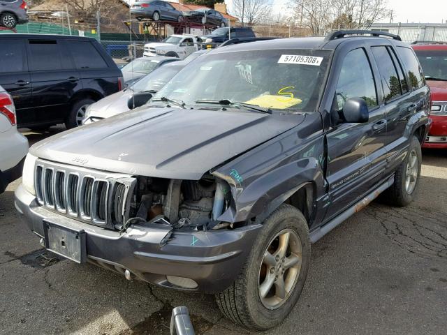 1J8GW68J82C173742 - 2002 JEEP GRAND CHER GRAY photo 2