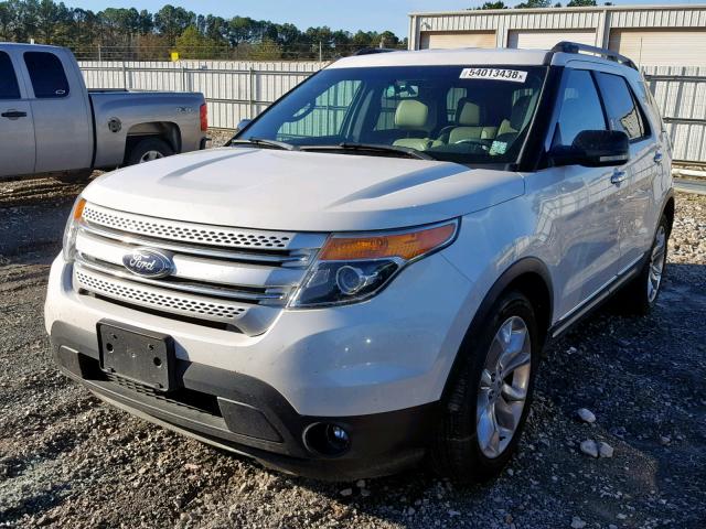 1FM5K7D85DGB79783 - 2013 FORD EXPLORER X WHITE photo 2