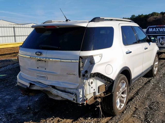 1FM5K7D85DGB79783 - 2013 FORD EXPLORER X WHITE photo 4