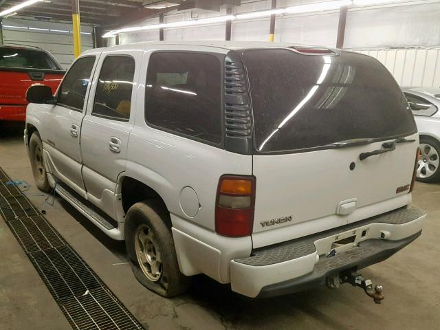 1GKEK63U23J123321 - 2003 GMC YUKON DENA WHITE photo 3