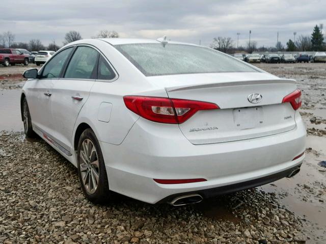 5NPE34AF9HH529100 - 2017 HYUNDAI SONATA SPO WHITE photo 3