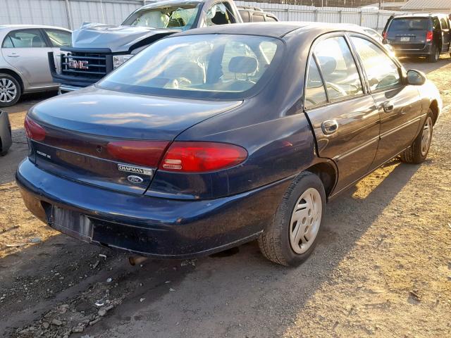 3FAFP13P62R167752 - 2002 FORD ESCORT BLUE photo 4