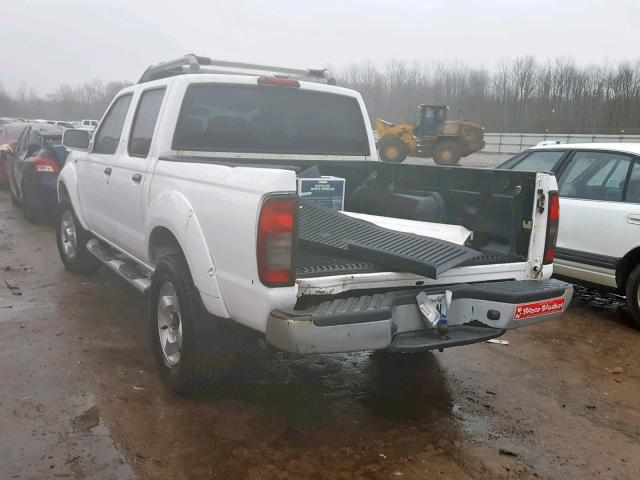 1N6ED27T91C357230 - 2001 NISSAN FRONTIER C WHITE photo 3