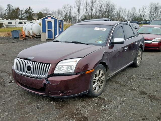 1MEHM42W89G627399 - 2009 MERCURY SABLE PREM MAROON photo 2