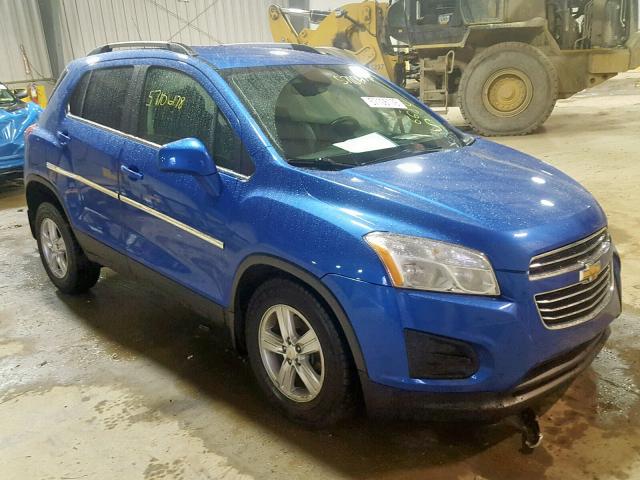 KL7CJPSB9GB606684 - 2016 CHEVROLET TRAX 1LT BLUE photo 1