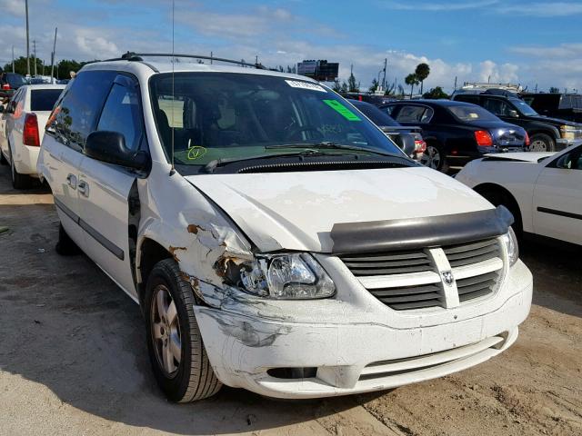 1D4GP45R45B132475 - 2005 DODGE CARAVAN SX WHITE photo 1