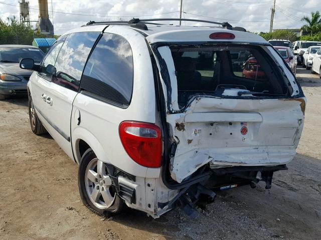 1D4GP45R45B132475 - 2005 DODGE CARAVAN SX WHITE photo 3