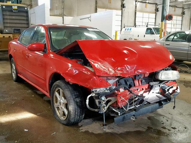 1G3NF52E21C245943 - 2001 OLDSMOBILE ALERO GLS RED photo 1