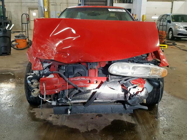 1G3NF52E21C245943 - 2001 OLDSMOBILE ALERO GLS RED photo 9