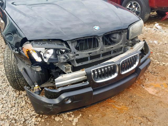 WBXPA73474WB20051 - 2004 BMW X3 2.5I BLACK photo 9