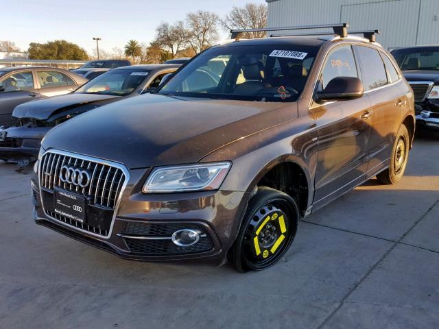 WA1WGAFP4EA099336 - 2014 AUDI Q5 PRESTIG BROWN photo 2