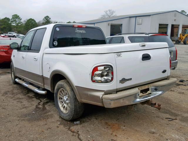 1FTRW07L73KC69613 - 2003 FORD F-150 WHITE photo 3