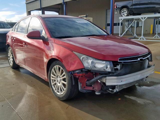 1G1PJ5SC1C7380776 - 2012 CHEVROLET CRUZE ECO RED photo 1