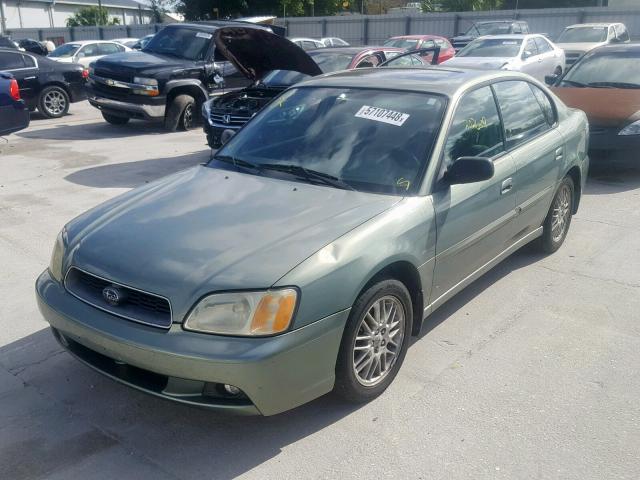 4S3BE625447203685 - 2004 SUBARU LEGACY L S GREEN photo 2