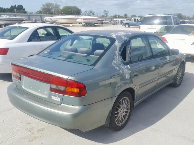 4S3BE625447203685 - 2004 SUBARU LEGACY L S GREEN photo 4