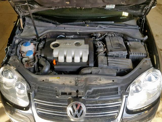 3VWRT71K06M711420 - 2006 VOLKSWAGEN JETTA TDI BLACK photo 7