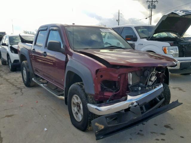 1GCDS13E778195194 - 2007 CHEVROLET COLORADO MAROON photo 1