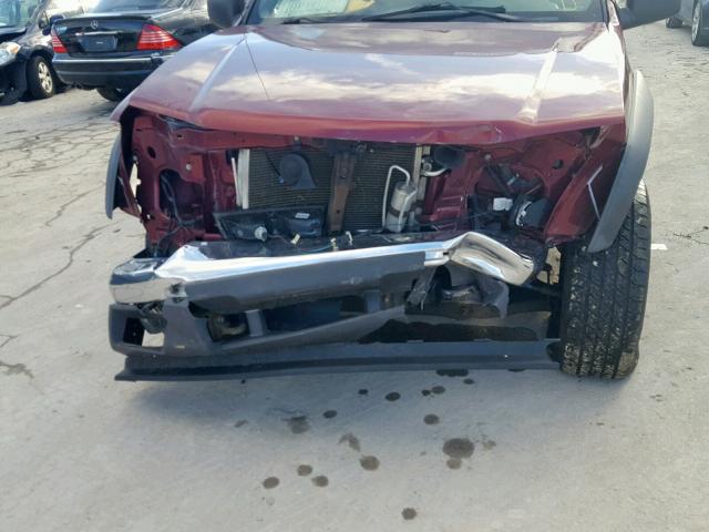 1GCDS13E778195194 - 2007 CHEVROLET COLORADO MAROON photo 9