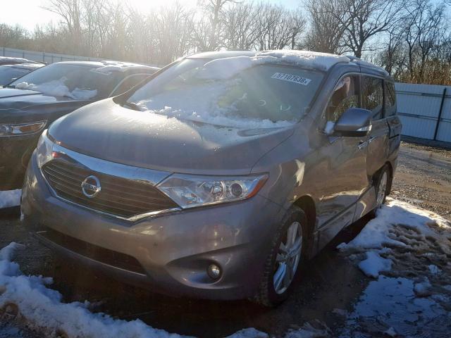 JN8AE2KP9C9051013 - 2012 NISSAN QUEST S GRAY photo 2